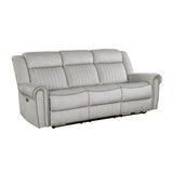 Brennen Mist Power Double Reclining Sofa from Homelegance - Luna Furniture