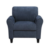 Ellery Navy Loveseat from Homelegance - Luna Furniture