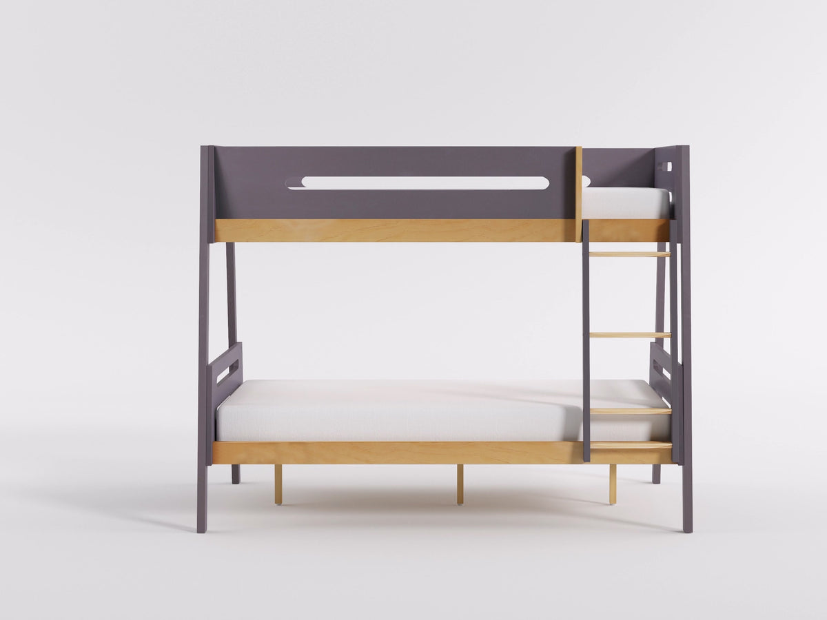Koda Plum/Natural Twin/Full Bunk Bed from Homelegance - Luna Furniture