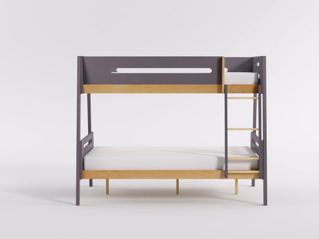 Koda Plum/Natural Twin/Full Bunk Bed from Homelegance - Luna Furniture