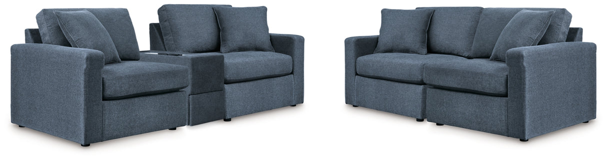 Modmax Ink 3-Piece Sectional Sofa and 2-Piece Sectional Loveseat from Ashley - Luna Furniture