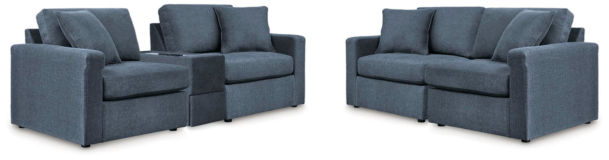 Modmax Ink 3-Piece Sectional Sofa and 2-Piece Sectional Loveseat from Ashley - Luna Furniture