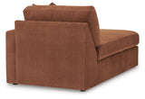 Modmax 6-Piece RAF Chaise Sectional with Ottoman and Storage Console in Spice from Ashley - Luna Furniture