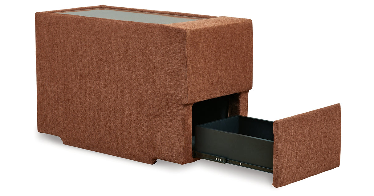 Pillar Peak 6-Piece Sectional with Ottoman in Spice from Ashley Furniture - Luna Furniture