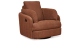 Pillar Peak Spice Swivel Glider Recliner from Ashley - Luna Furniture
