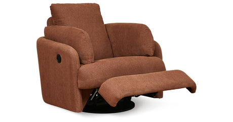 Pillar Peak Spice Swivel Glider Recliner from Ashley - Luna Furniture