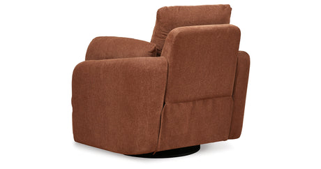 Pillar Peak Spice Swivel Glider Recliner from Ashley - Luna Furniture