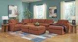 Modmax 6-Piece Sectional with Ottoman in Spice from Ashley Furniture - Luna Furniture
