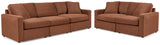 Modmax Sofa and Loveseat in Spice from Ashley - Luna Furniture
