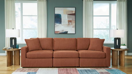 Modmax Sofa, Loveseat and Recliner in Spice from Ashley - Luna Furniture