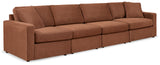 Modmax 4-Piece Sectional with 2 Ottomans in Spice from Ashley - Luna Furniture