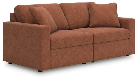 Modmax Sofa and Loveseat in Spice from Ashley - Luna Furniture