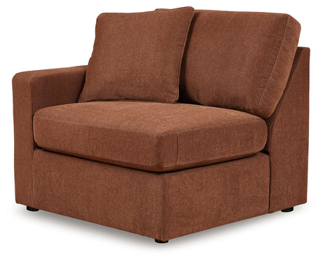 Modmax Spice 6-Piece LAF Sectional with Ottoman and Console with Audio System from Ashley - Luna Furniture