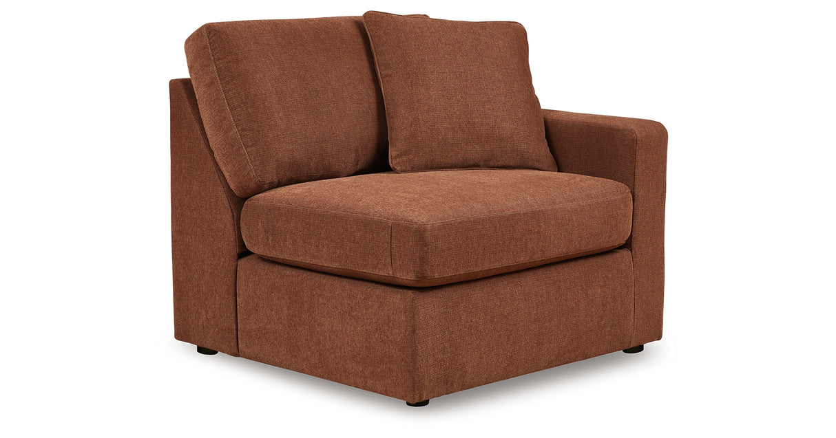 Pillar Peak Spice Right-Arm Facing Corner Chair from Ashley - Luna Furniture