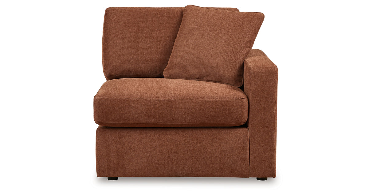 Pillar Peak Spice Right-Arm Facing Corner Chair from Ashley - Luna Furniture