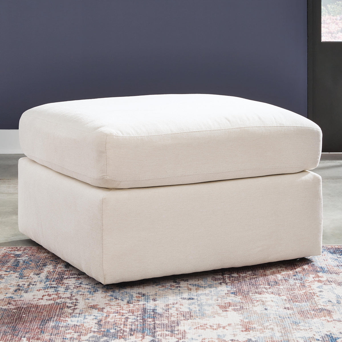 Pillar Peak Oyster Oversized Accent Ottoman