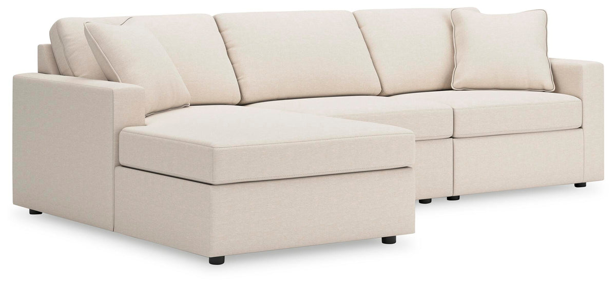 Modmax Oyster 3-Piece Sectional Sofa Storage Chaise from Ashley - Luna Furniture