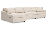 Modmax Oyster 4-Piece Sectional with Chaise from Ashley - Luna Furniture