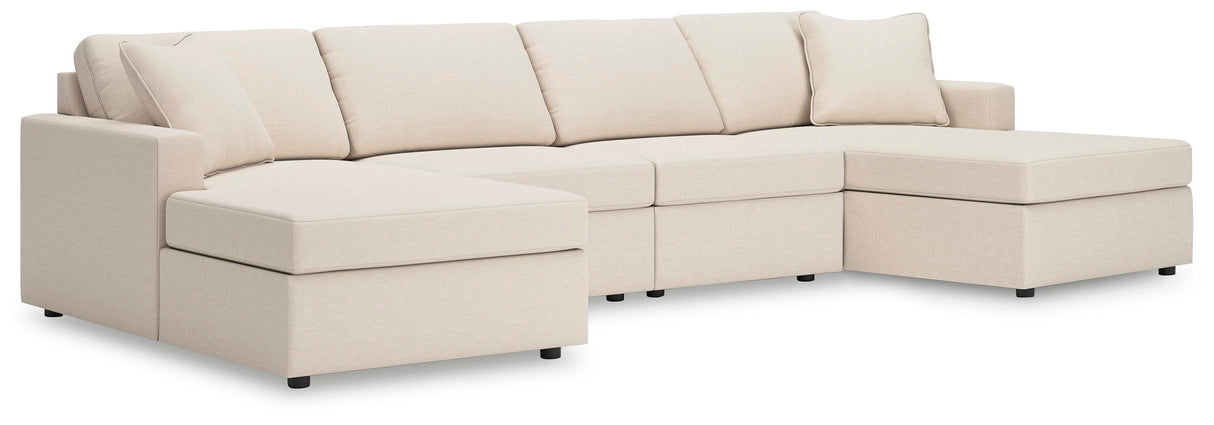 Modmax Oyster 4-Piece Sectional with Chaise from Ashley Furniture - Luna Furniture