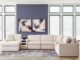Modmax Oyster 8-Piece Sectional with RAF Storage Chaise and Audio Consoles from Ashley - Luna Furniture