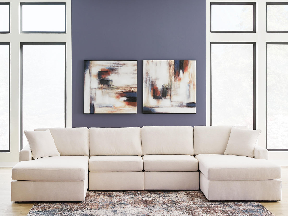 Modmax Oyster 4-Piece Double Storage Chaise Sectional from Ashley - Luna Furniture