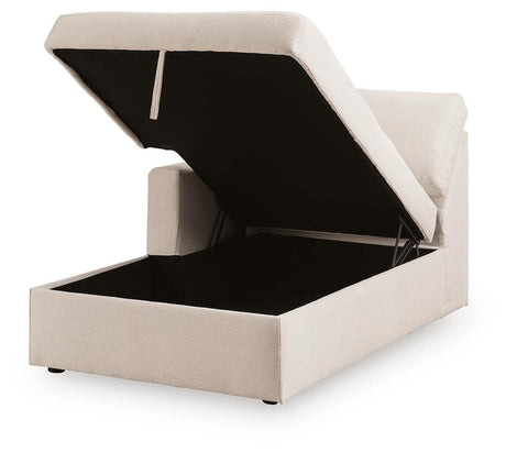 Modmax Oyster Left-Arm Facing Corner Chaise with Storage from Ashley - Luna Furniture