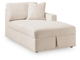 Modmax Oyster Right-Arm Facing Corner Chaise with Storage from Ashley - Luna Furniture