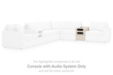 Modmax Oyster Console with Audio System from Ashley Furniture - Luna Furniture