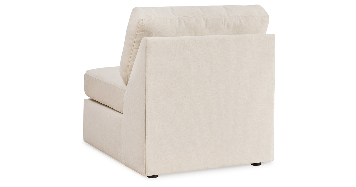 Pillar Peak Oyster Armless Chair from Ashley - Luna Furniture