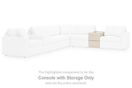 Pillar Peak Oyster Console with Storage from Ashley Furniture - Luna Furniture