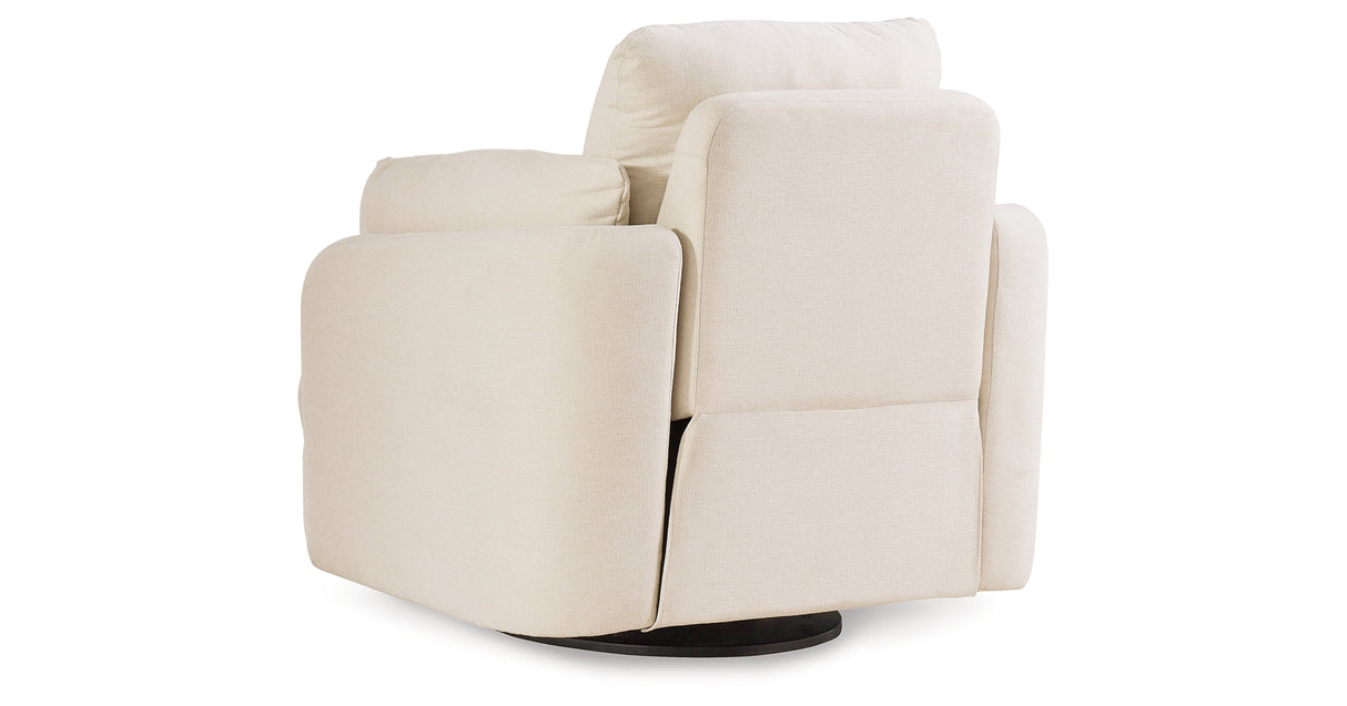 Pillar Peak Oyster Swivel Glider Recliner from Ashley - Luna Furniture