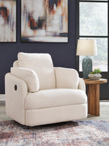 Pillar Peak Oyster Swivel Glider Recliner from Ashley - Luna Furniture