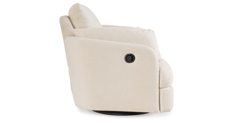 Pillar Peak Oyster Swivel Glider Recliner from Ashley - Luna Furniture