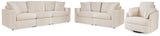 Modmax Sofa, Loveseat and Recliner in Oyster from Ashley - Luna Furniture