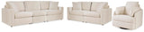 Modmax Sofa, Loveseat and Recliner in Oyster from Ashley - Luna Furniture