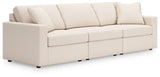Modmax Oyster 3-Piece Sectional Sofa, 2-Piece Sectional Loveseat and Swivel Glider Recliner from Ashley - Luna Furniture