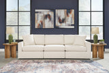 Modmax 4-Piece Sectional with Ottoman in Oyster from Ashley - Luna Furniture
