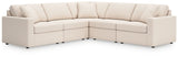 Modmax 5-Piece Sectional with Ottoman in Oyster from Ashley - Luna Furniture