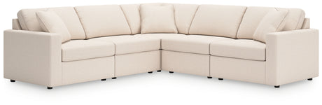 Modmax 5-Piece Sectional with Ottoman in Oyster from Ashley - Luna Furniture