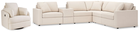 Modmax Oyster 6-Piece Sectional with Recliner from Ashley - Luna Furniture