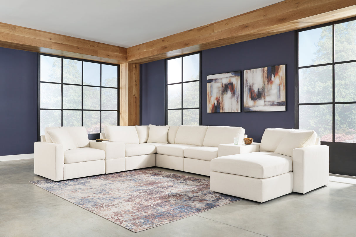 Modmax 8-Piece Sectional with Ottoman in Oyster from Ashley - Luna Furniture