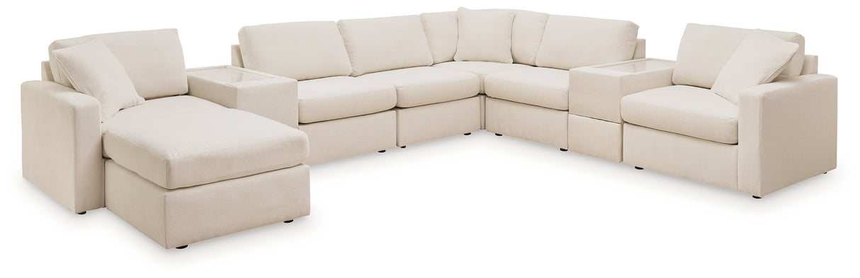 Modmax 8-Piece Sectional with Ottoman in Oyster from Ashley - Luna Furniture