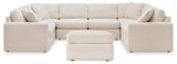 Modmax 6-Piece Symmetrical Sectional with Ottoman in Oyster from Ashley - Luna Furniture