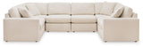 Modmax 6-Piece Symmetrical Sectional with Ottoman in Oyster from Ashley - Luna Furniture