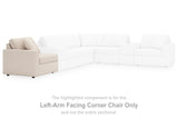 Pillar Peak Oyster Left-Arm Facing Corner Chair from Ashley - Luna Furniture