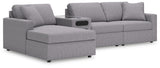 Modmax Granite 4-Piece Sectional with Chaise from Ashley Furniture - Luna Furniture