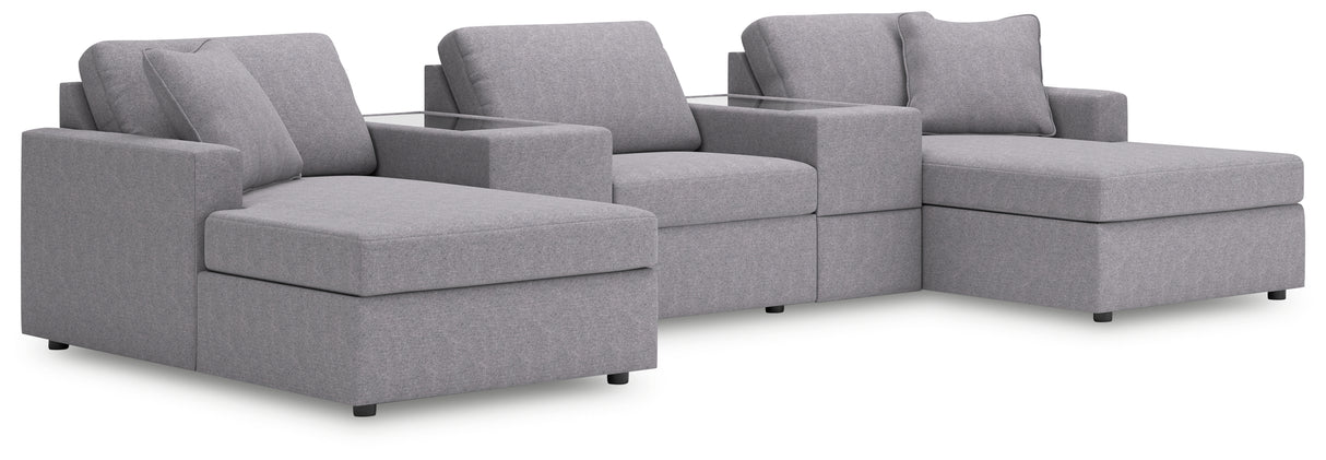 Modmax Granite 5-Piece Pit Sectional from Ashley - Luna Furniture