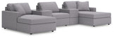 Modmax Granite 5-Piece Pit Sectional from Ashley - Luna Furniture