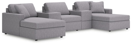Modmax Granite 5-Piece Pit Sectional from Ashley - Luna Furniture