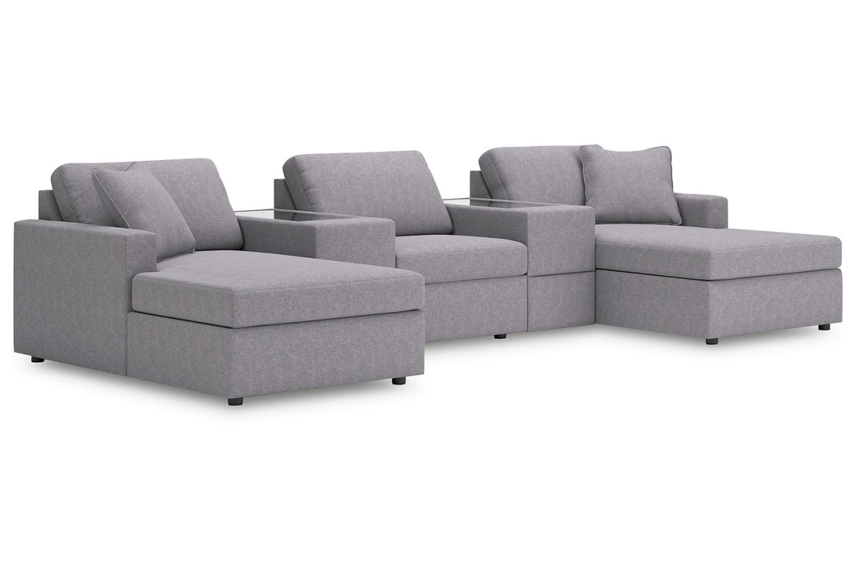 Modmax Granite 5-Piece Pit Sectional from Ashley - Luna Furniture